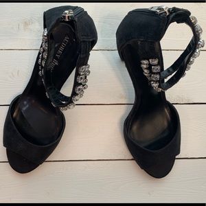Ashley Brooke Shoes with Embellished Ankle Straps